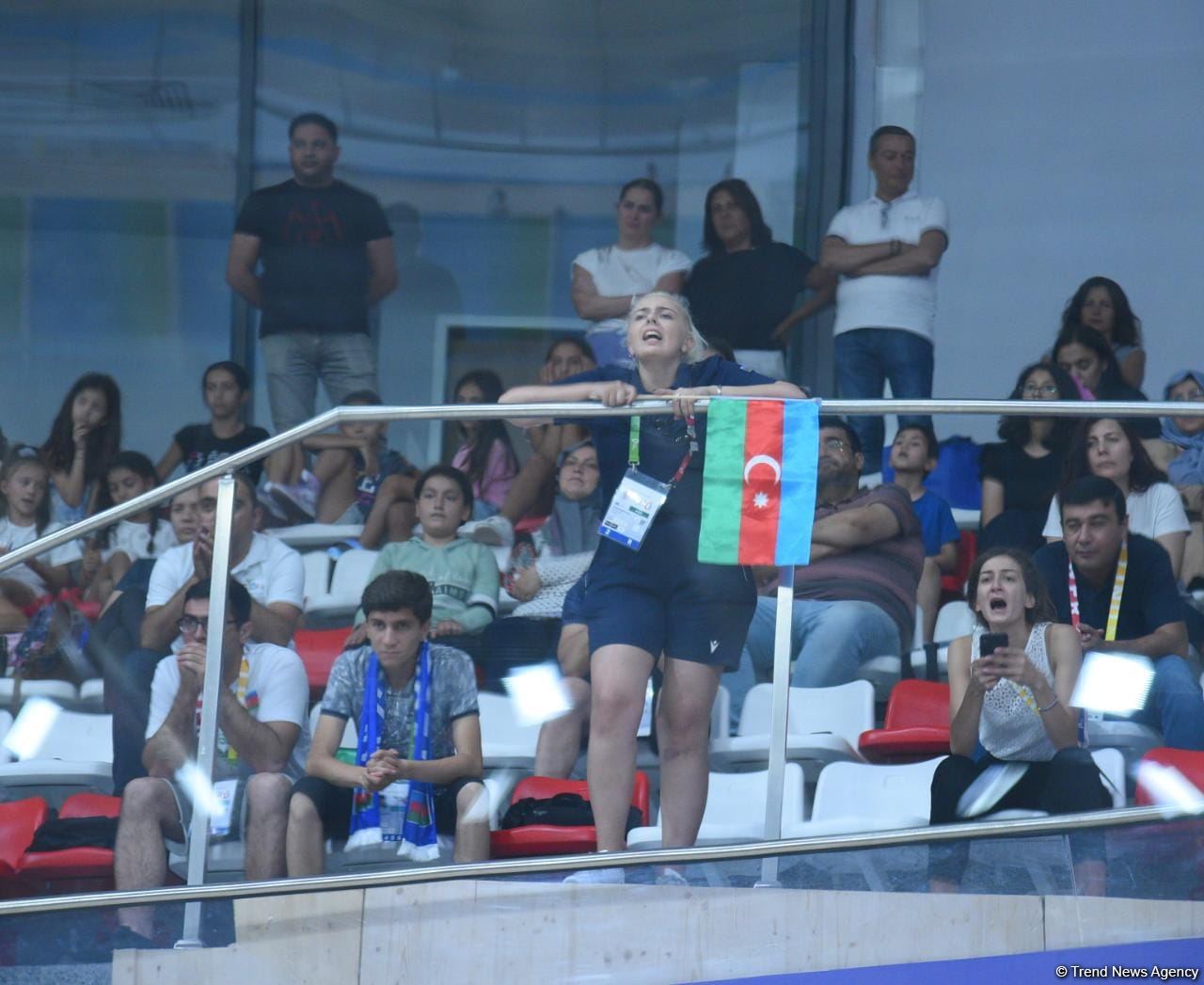 Group team of Azerbaijan in rhythmic gymnastics win gold in program with three ribbons and two balls (PHOTO)