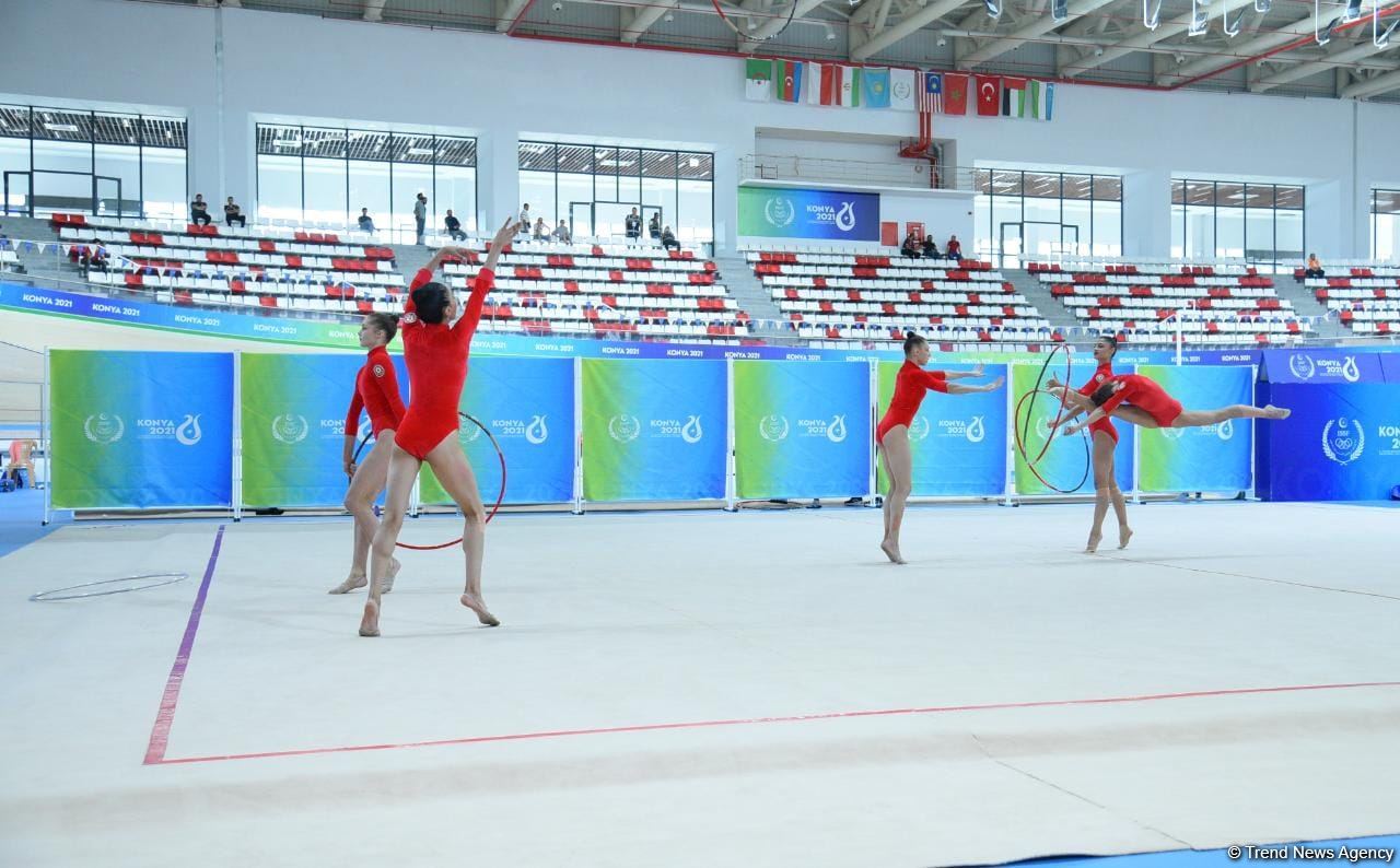 Group team of Azerbaijan in rhythmic gymnastics win silver in program with five hoops (PHOTO)