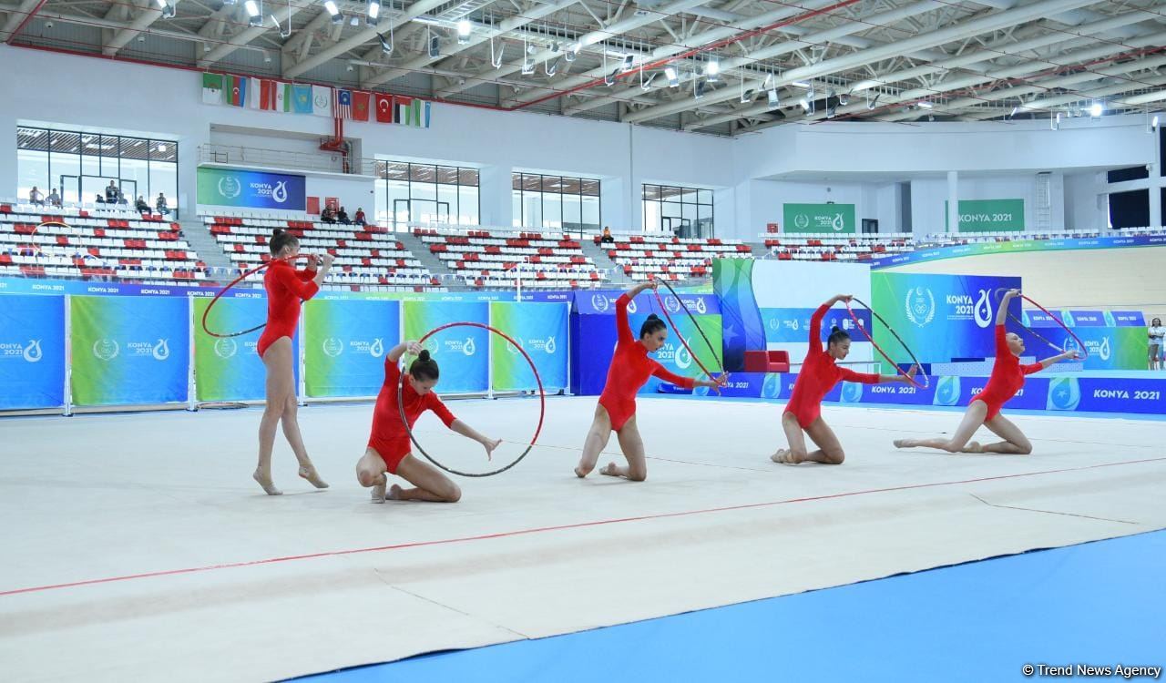 Group team of Azerbaijan in rhythmic gymnastics win silver in program with five hoops (PHOTO)