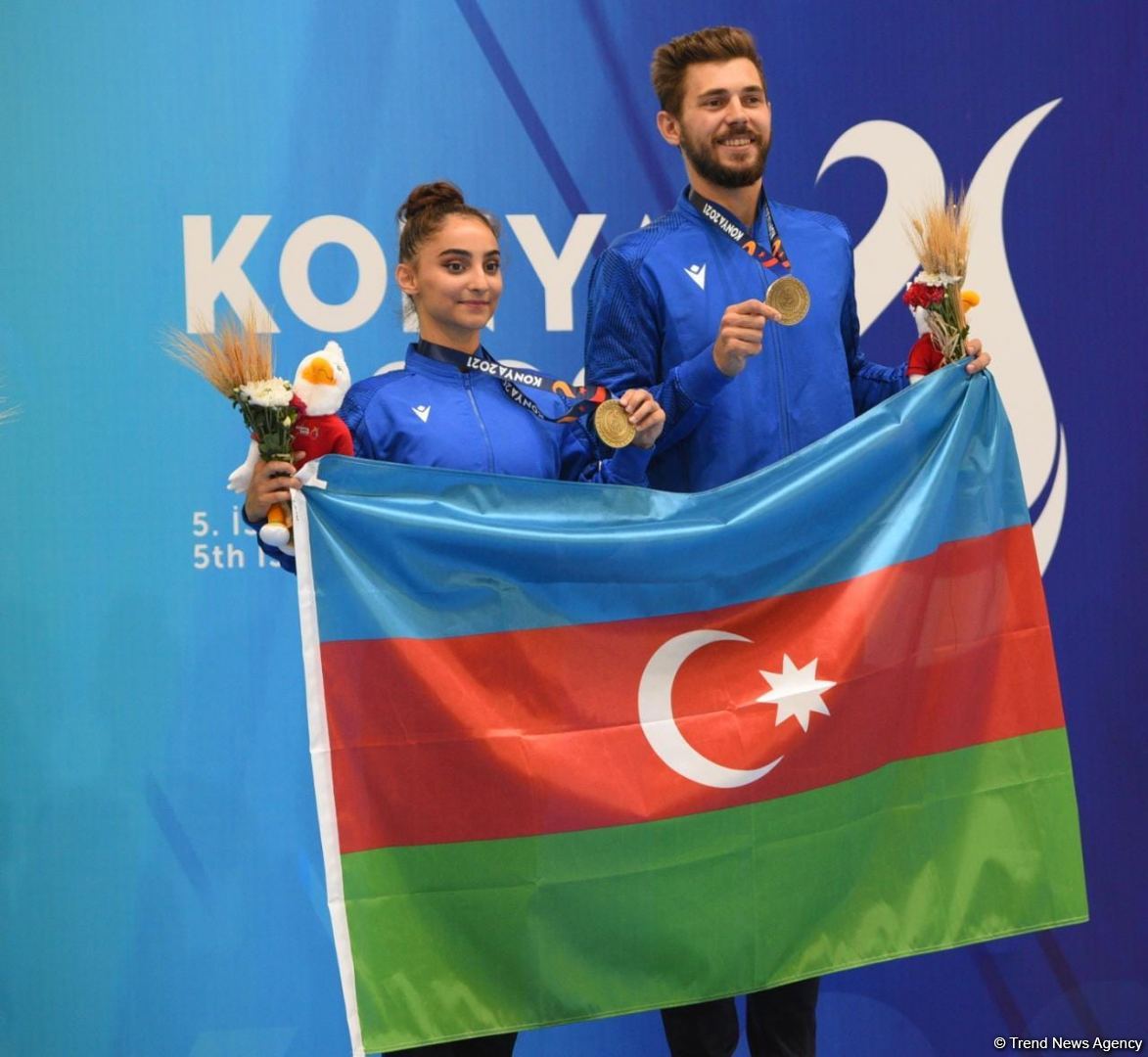 Azerbaijani aerobic gymnastics team grabs medals at V Islamic Solidarity Games (PHOTO)