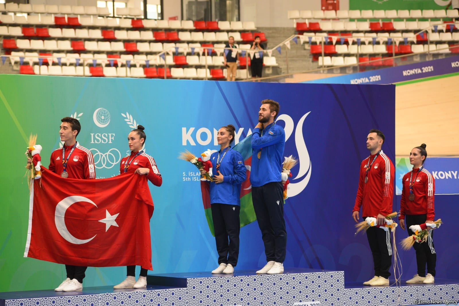 Azerbaijani aerobic gymnastics team grabs medals at V Islamic Solidarity Games (PHOTO)