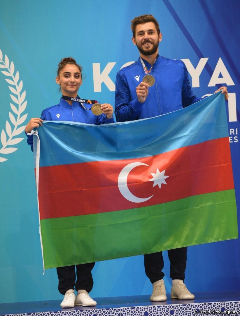 Azerbaijani aerobic gymnastics team grabs medals at V Islamic Solidarity Games (PHOTO)