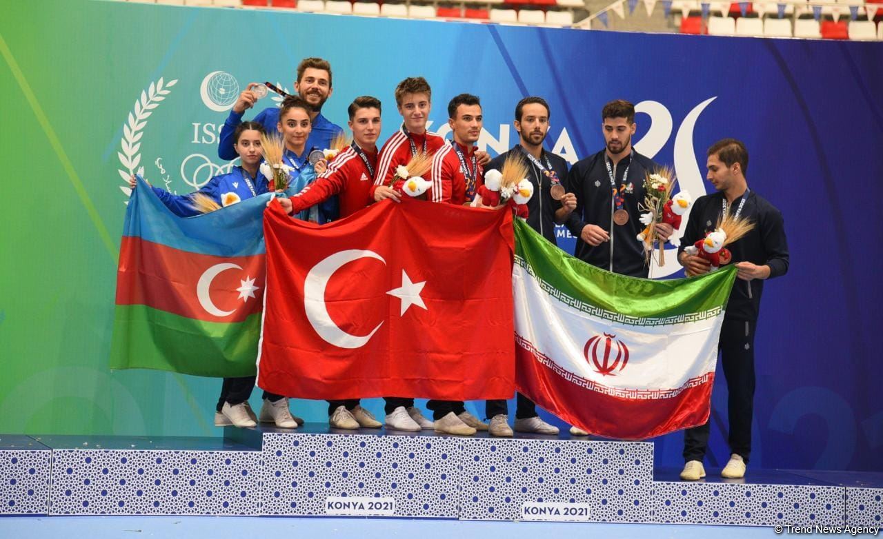 Azerbaijani aerobic gymnastics team grabs medals at V Islamic Solidarity Games (PHOTO)
