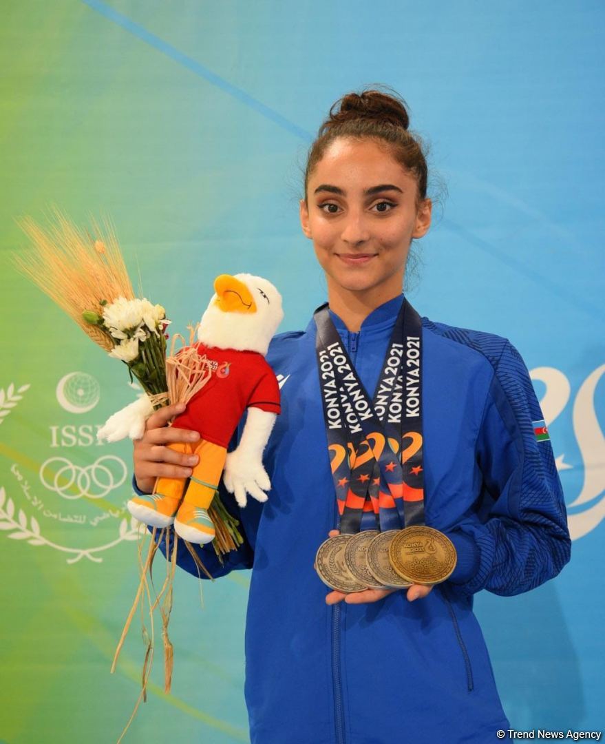 Azerbaijani aerobic gymnastics team grabs medals at V Islamic Solidarity Games (PHOTO)