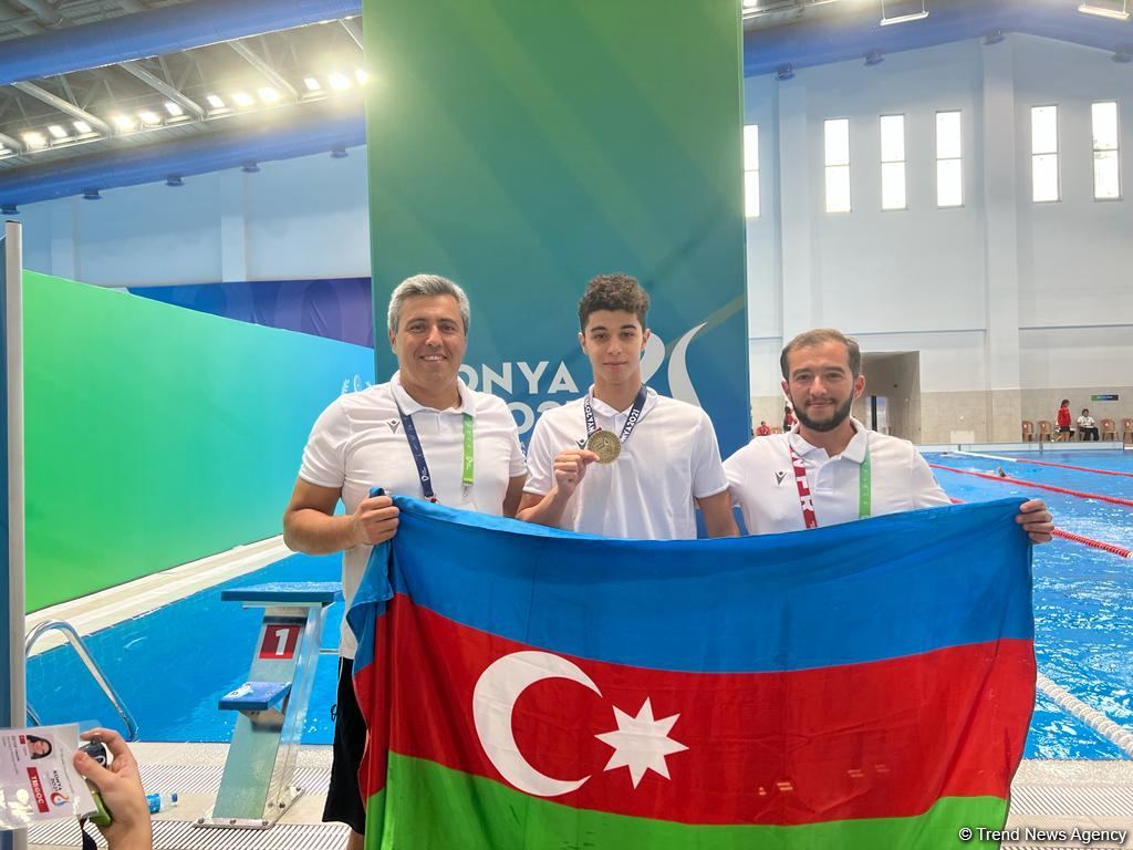 Azerbaijani swimmer wins gold medal at V Islamic Solidarity Games (PHOTO/VIDEO)