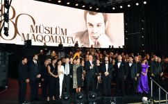 President Ilham Aliyev, First Lady Mehriban Aliyeva attend event in memory dedicated to 80th birthday anniversary of Muslum Magomayev (PHOTO/VIDEO)