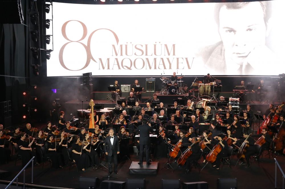 President Ilham Aliyev, First Lady Mehriban Aliyeva attend event in memory dedicated to 80th birthday anniversary of Muslum Magomayev (PHOTO/VIDEO)