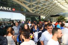 Azerbaijani participants of V Islamic Solidarity Games return home (PHOTO/VIDEO)