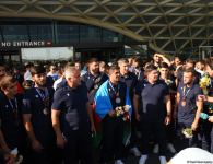 Azerbaijani participants of V Islamic Solidarity Games return home (PHOTO/VIDEO)