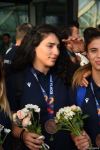 Azerbaijani participants of V Islamic Solidarity Games return home (PHOTO/VIDEO)