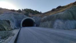 Diplomats view tunnel under completion on Azerbaijan's Ahmadbayli-Fuzuli-Shusha highway