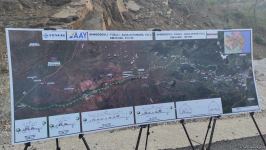 Diplomats view tunnel under completion on Azerbaijan's Ahmadbayli-Fuzuli-Shusha highway