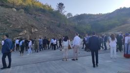 Diplomats view tunnel under completion on Azerbaijan's Ahmadbayli-Fuzuli-Shusha highway