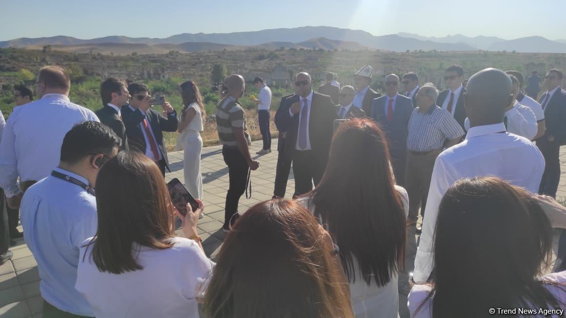 Diplomats accredited in Azerbaijan get acquainted with destroyed old city center of Fuzuli (PHOTO)