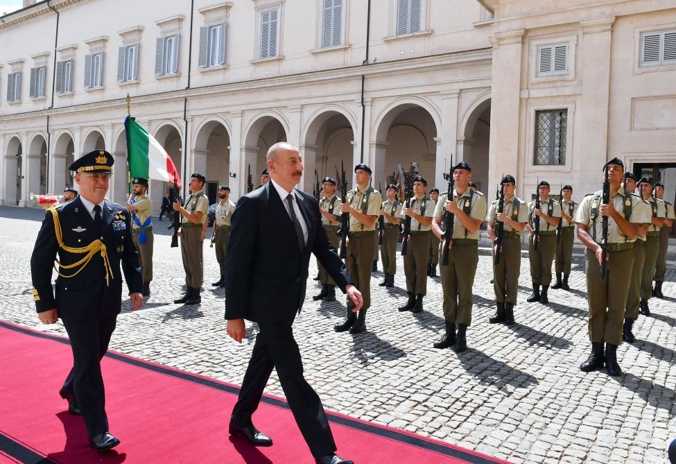 President Ilham Aliyev meets with President of Italy Sergio Mattarella in Rome (PHOTO/VIDEO)