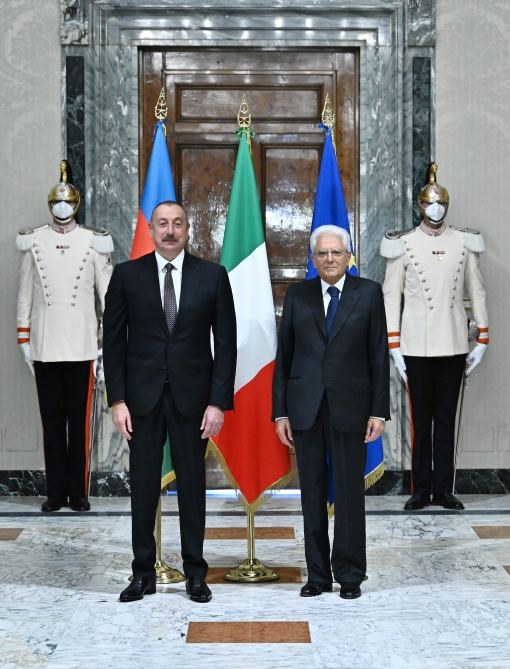 President Ilham Aliyev meets with President of Italy Sergio Mattarella in Rome (PHOTO/VIDEO)