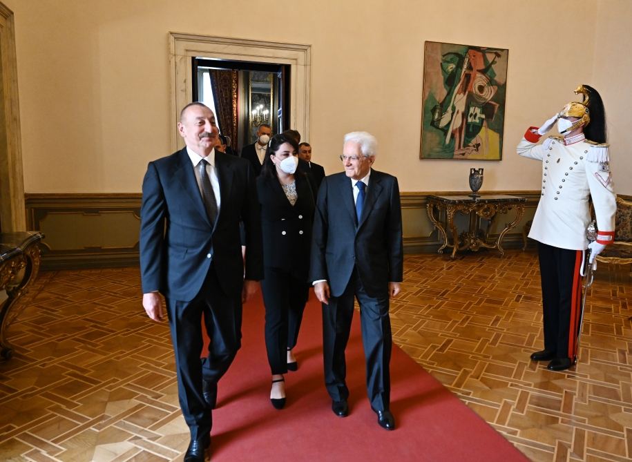 President Ilham Aliyev meets with President of Italy Sergio Mattarella in Rome (PHOTO/VIDEO)