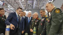Azerbaijani defense minister, chief of Turkish Armed Forces' General Staff visit ADEX exhibition (PHOTO)