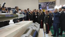 Azerbaijani defense minister, chief of Turkish Armed Forces' General Staff visit ADEX exhibition (PHOTO)