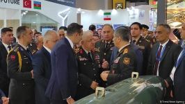 Azerbaijani defense minister, chief of Turkish Armed Forces' General Staff visit ADEX exhibition (PHOTO)