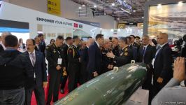 Azerbaijani defense minister, chief of Turkish Armed Forces' General Staff visit ADEX exhibition (PHOTO)