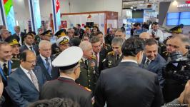 Azerbaijani defense minister, chief of Turkish Armed Forces' General Staff visit ADEX exhibition (PHOTO)
