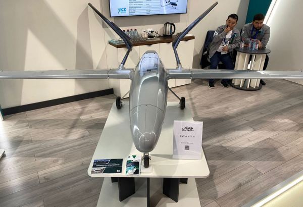 Kazakhstan exhibits UAV named after Azerbaijan's first female fighter pilot (PHOTO)