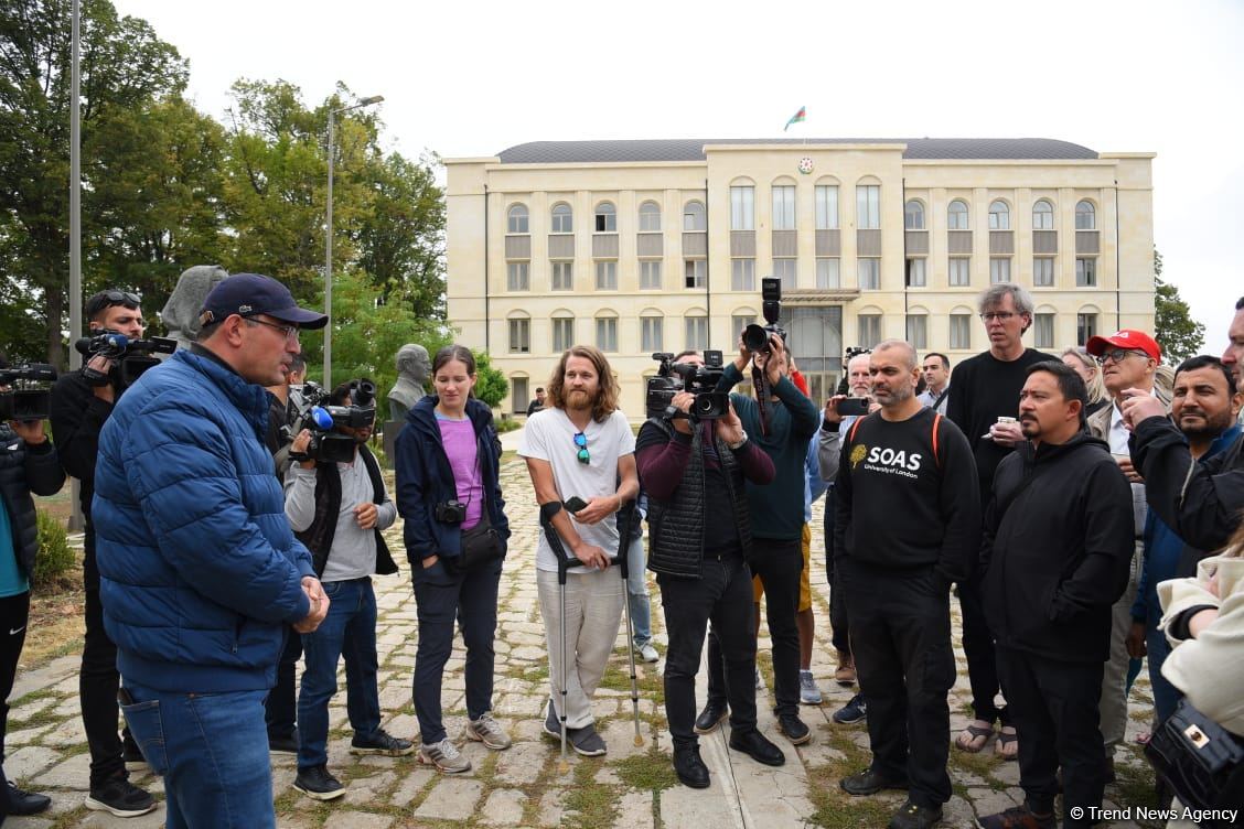Foreigners witness consequences of Armenian vandalism in Azerbaijan's Shusha (PHOTO)