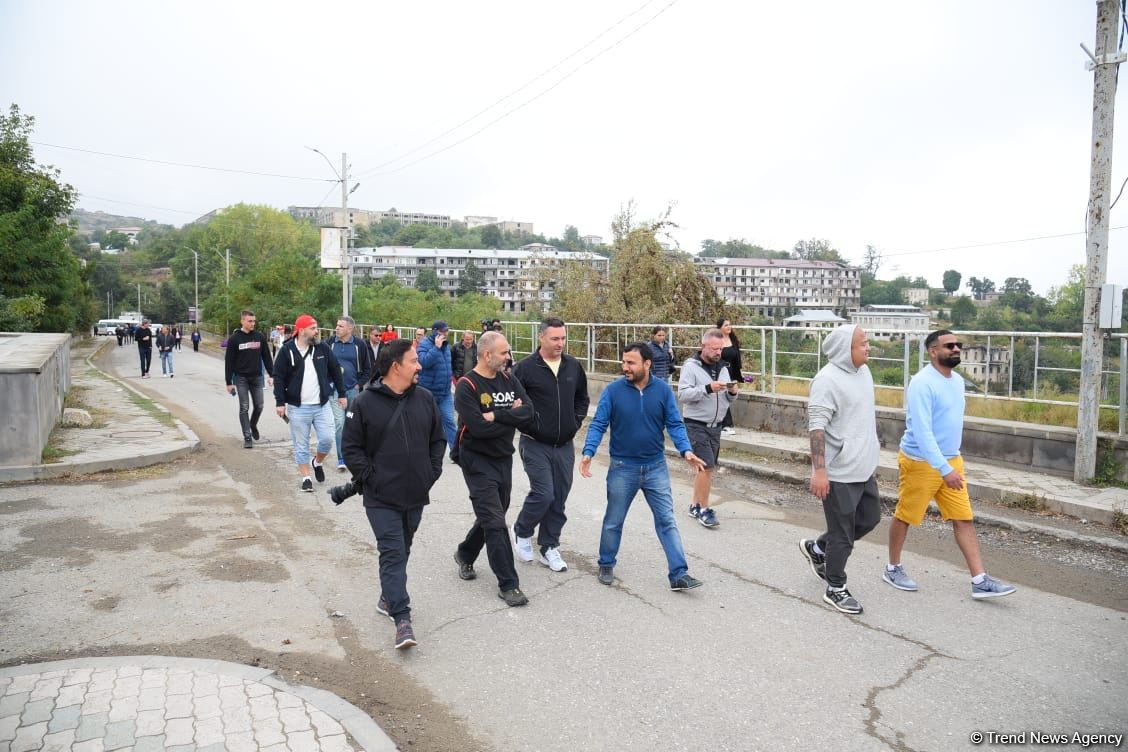 Foreigners witness consequences of Armenian vandalism in Azerbaijan's Shusha (PHOTO)