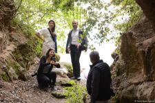 Foreign travelers visit Azykh cave in Azerbaijan's Khojavand (PHOTO)