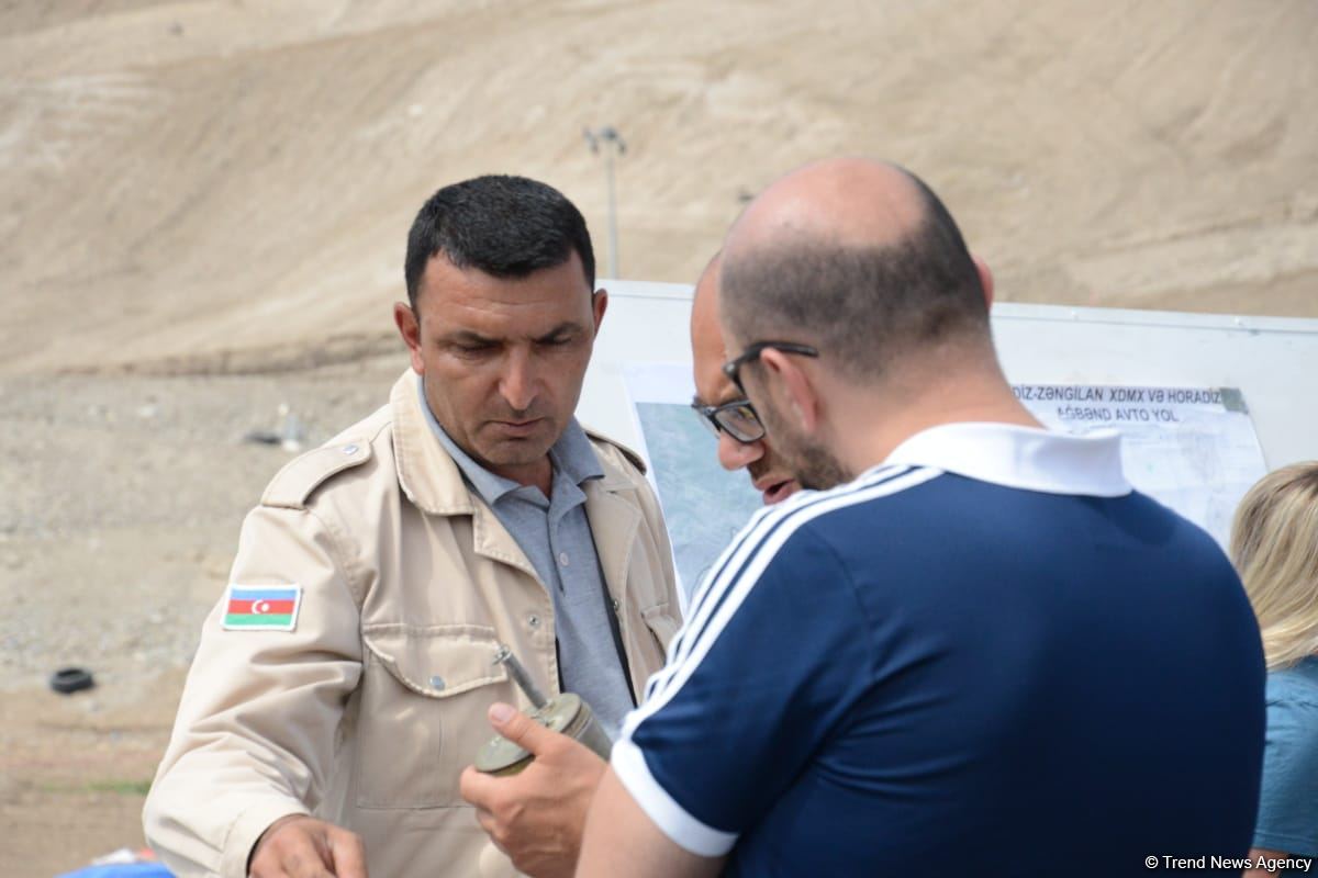 Foreign travelers view landmine clearing process in Azerbaijan's Jabrayil (PHOTO/VIDEO)