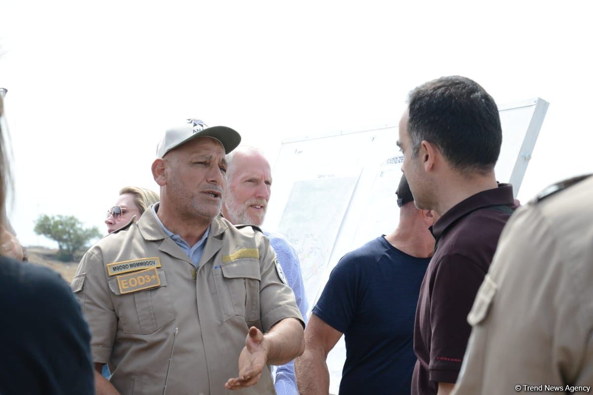 Foreign travelers view landmine clearing process in Azerbaijan's Jabrayil (PHOTO/VIDEO)