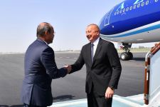 President Ilham Aliyev arrives in Uzbekistan for visit (PHOTO/VIDEO)
