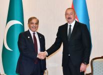 President Ilham Aliyev meets with Prime Minister of Shahbaz Sharif in Samarkand (PHOTO/VIDEO)