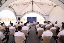Azerbaijan's prosecutor general holding operational meeting in liberated Aghdam (PHOTO)