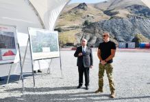 President Ilham Aliyev gets acquainted with tunnel under construction on Kalbajar-Lachin highway (PHOTO/VIDEO)