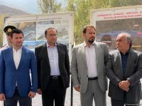 Groundbreaking ceremony of Aghband highway bridge takes place on Azerbaijan-Iran border (PHOTO)