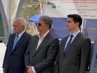 Groundbreaking ceremony of Aghband highway bridge takes place on Azerbaijan-Iran border (PHOTO)