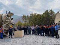 Groundbreaking ceremony of Aghband highway bridge takes place on Azerbaijan-Iran border (PHOTO)