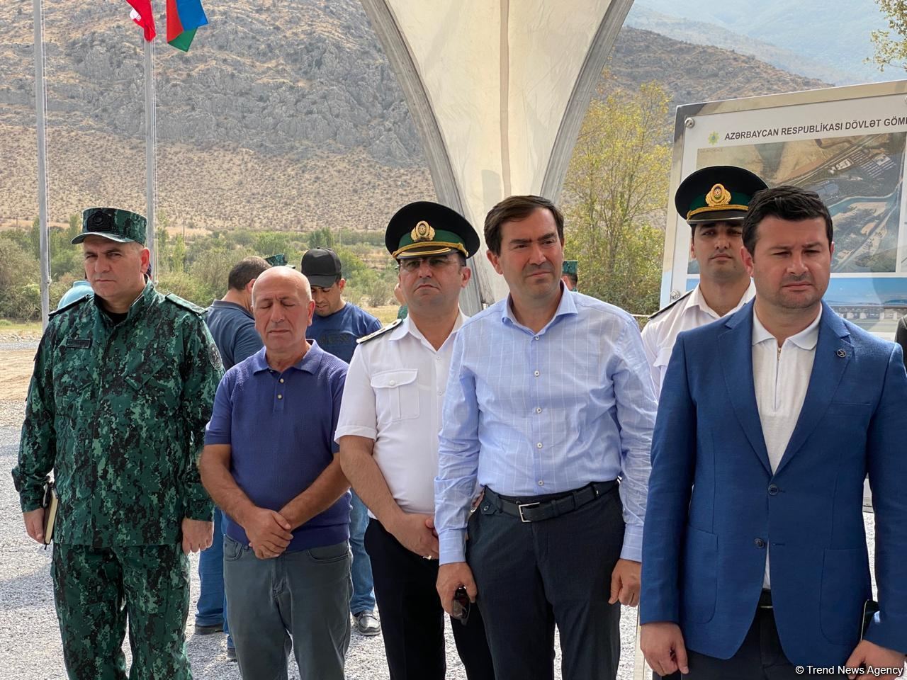 Groundbreaking ceremony of Aghband highway bridge takes place on Azerbaijan-Iran border (PHOTO)