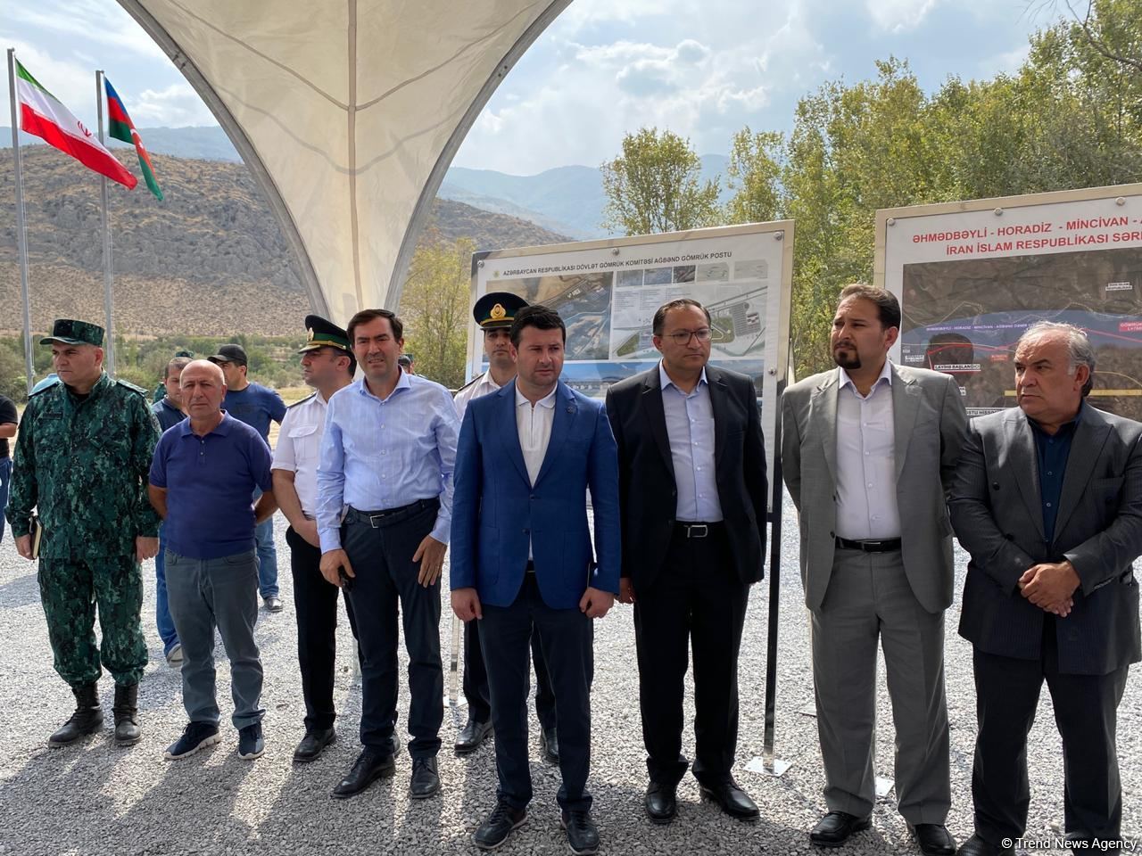 Groundbreaking ceremony of Aghband highway bridge takes place on Azerbaijan-Iran border (PHOTO)