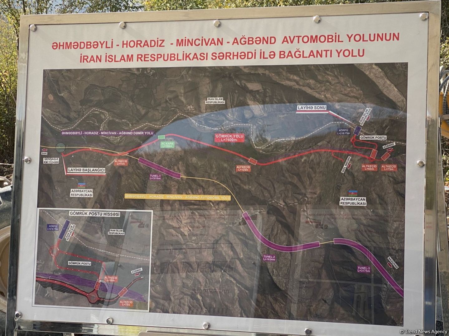 Groundbreaking ceremony of Aghband highway bridge takes place on Azerbaijan-Iran border (PHOTO)