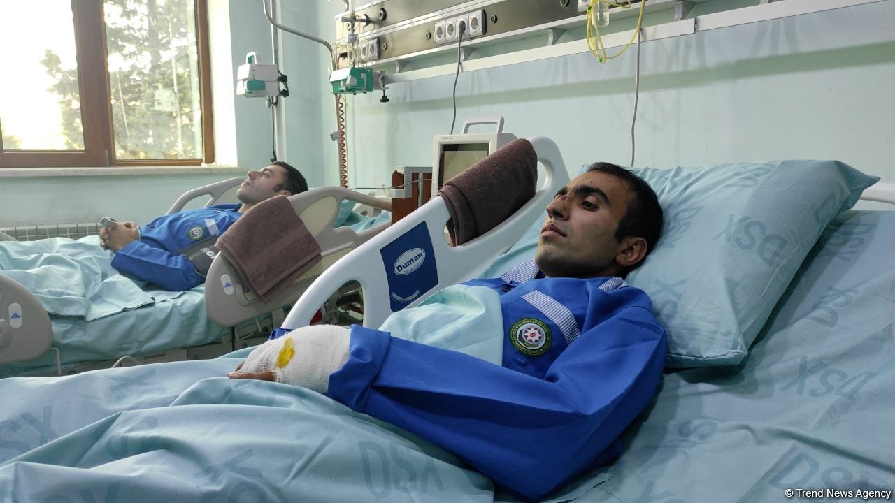 Armenian sabotage group made sudden attack attempt at night - report from military hospital of Azerbaijani State Border Service (PHOTO/VIDEO)