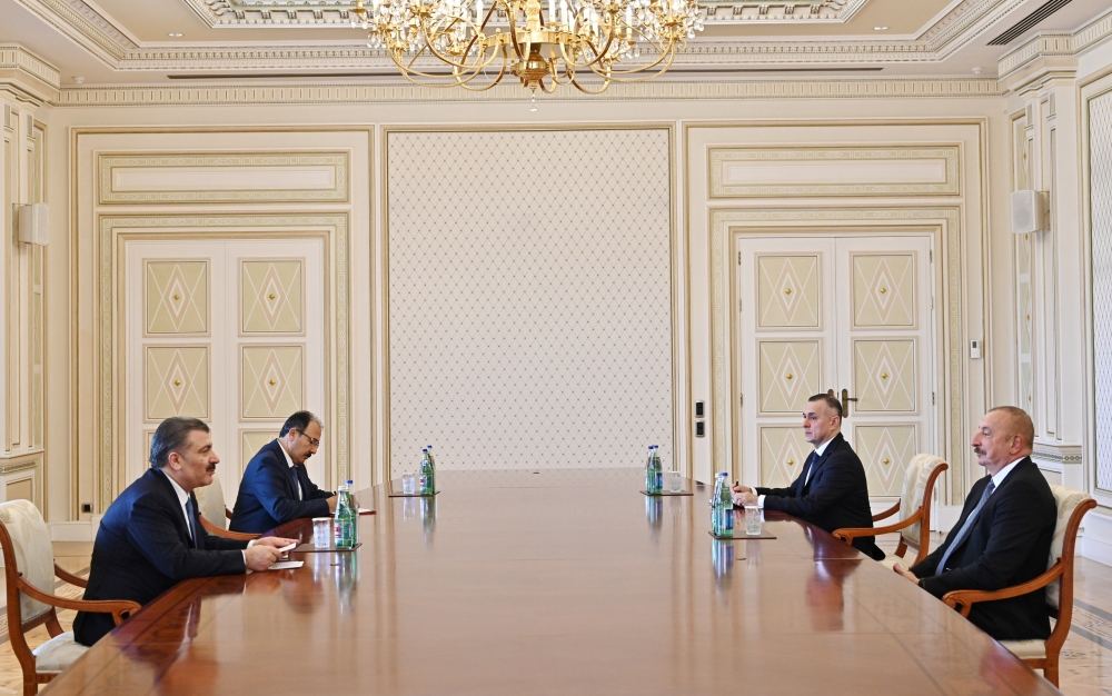 President Ilham Aliyev receives minister of health of Turkiye (VIDEO)
