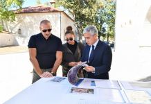 President Ilham Aliyev and First Lady Mehriban Aliyeva view progress of restoration work at Mehmandarovs' Estate Complex (PHOTO/VIDEO)