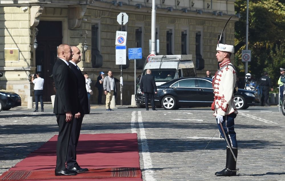 Official welcome ceremony held for President Ilham Aliyev in Sofia (PHOTO/VIDEO)