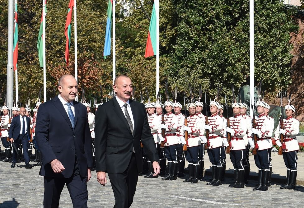 Official welcome ceremony held for President Ilham Aliyev in Sofia (PHOTO/VIDEO)