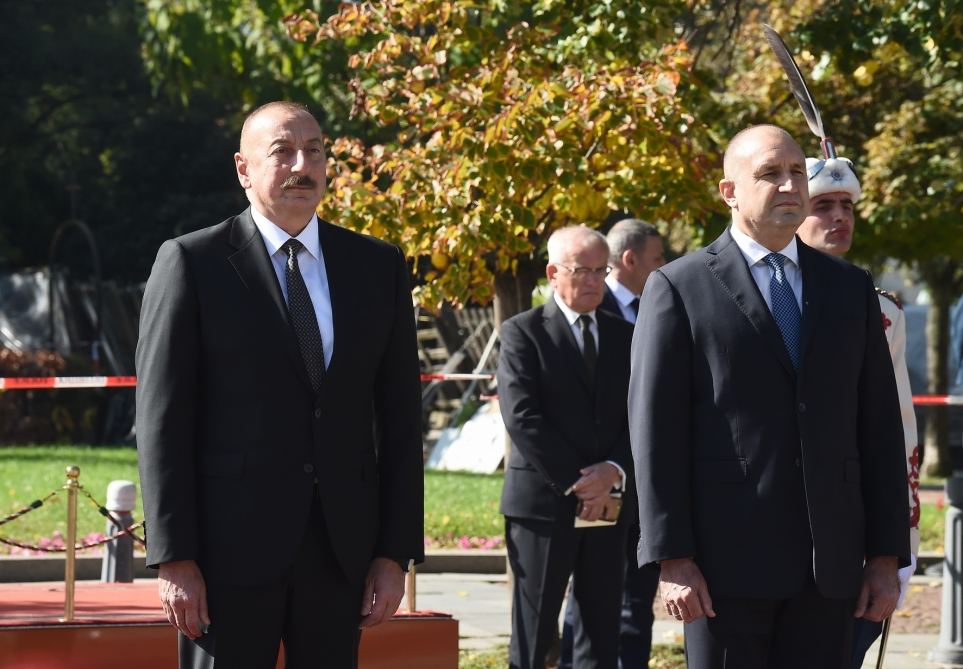 Official welcome ceremony held for President Ilham Aliyev in Sofia (PHOTO/VIDEO)