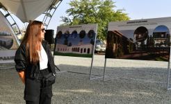President Ilham Aliyev and First Lady Mehriban Aliyeva get acquainted with works to be done in Imarat Complex, and unveiled mausoleum of Khurshidbanu Natavan (PHOTO/VIDEO)