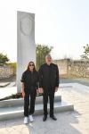 President Ilham Aliyev and First Lady Mehriban Aliyeva get acquainted with works to be done in Imarat Complex, and unveiled mausoleum of Khurshidbanu Natavan (PHOTO/VIDEO)